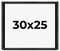 Minimalist Grey Picture Frame - UV Acrylic, Backing Board, Hanging Hardware Included